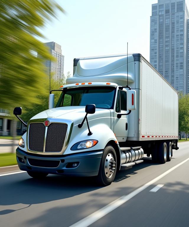 Regional hauling truck in Toledo